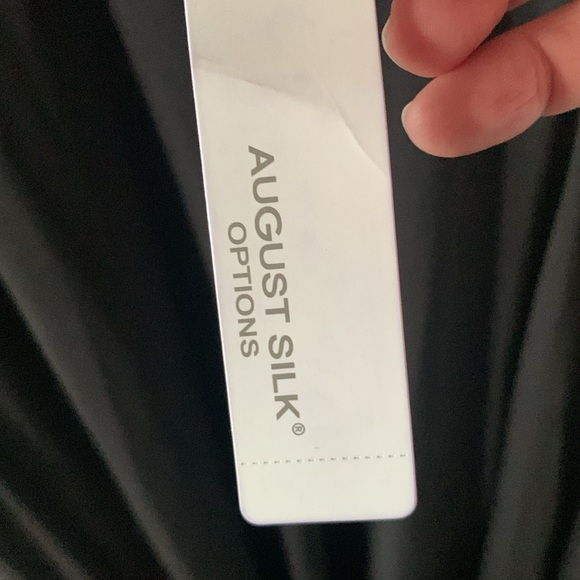 August Silk Options sz S pull on black skirt nwt minimalist - Picture 5 of 7